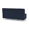 Lesro Siena Lounge Reception Armless 3 Seat Tandem Seating No Center Arms, Brushed Steel, RF Blueberry Uph SN3102 - alternate 3